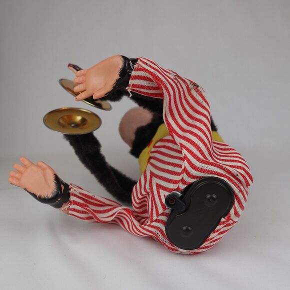 Vintage Daishin Musical Jolly Chimp Clapping Cymbal Monkey Box Working Original - Picture 13 of 16